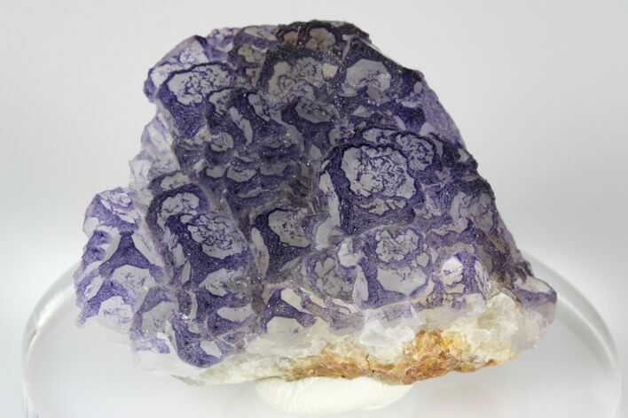 Purple Edge Fluorite Crystal Cluster - China #182792